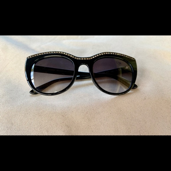 JUICY COUTURE ELEGANT BLACK SUNGLASSES CRYSTAL RHINESTONES WOMENS BRAND NEW! - Picture 5 of 6